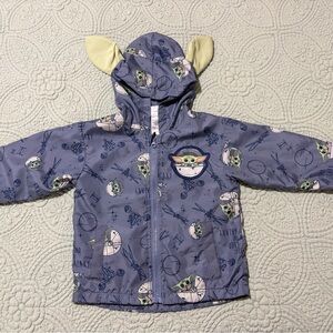 Star Wars Grogu Baby Yoda Hooded Puffer Jacket Toddler Boys 2T